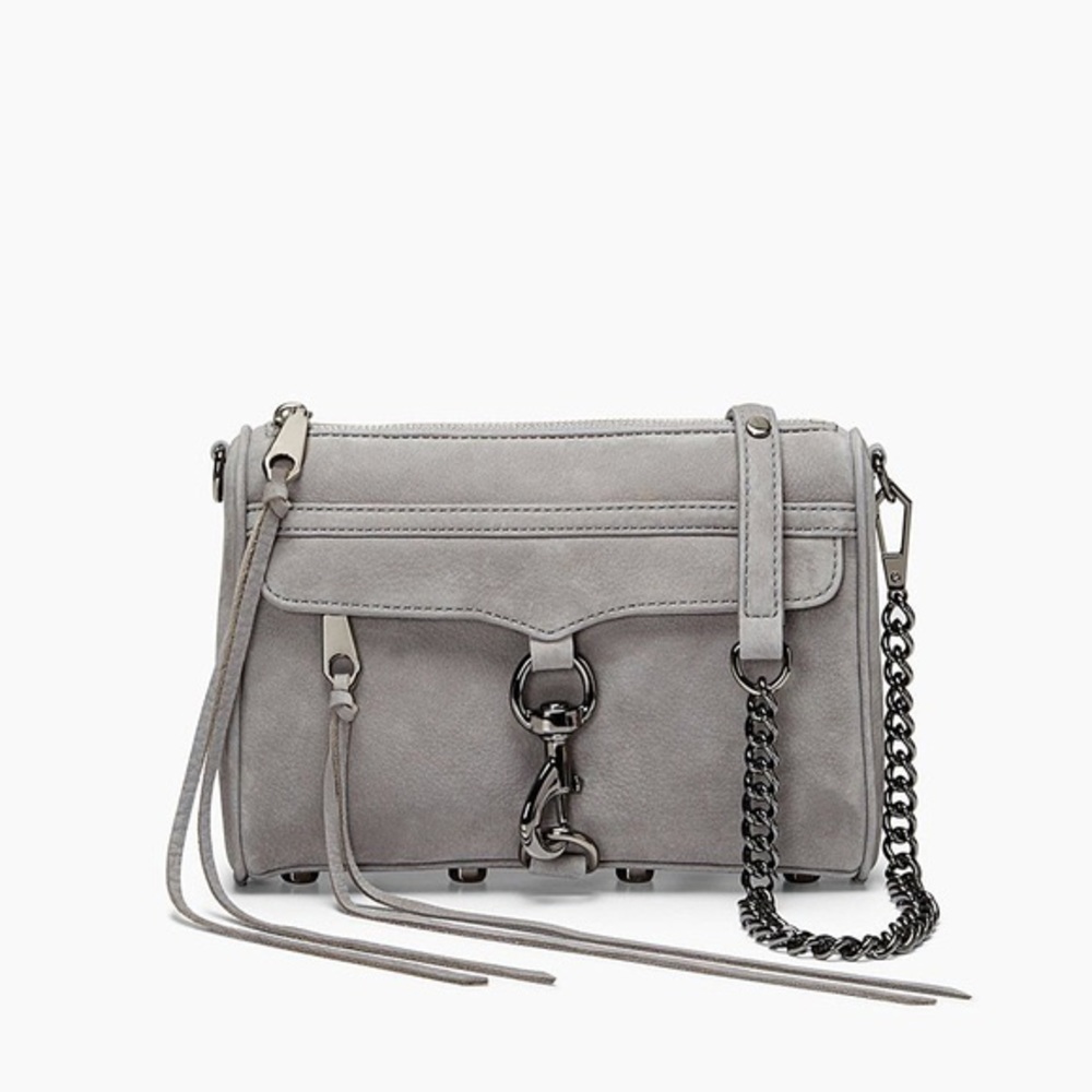Rebecca Minkoff grey stud crossbody